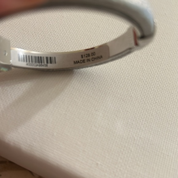 Henri Bendel Crystal Cuff Bracelet Silver Turquoise - Picture 8 of 8